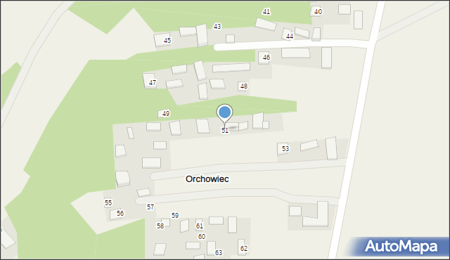 Orchowiec, Orchowiec, 51, mapa Orchowiec