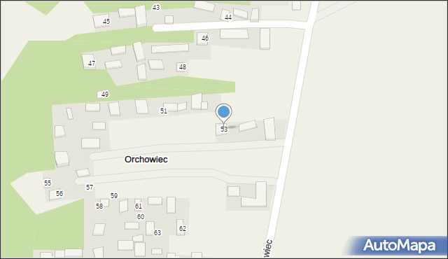 Orchowiec, Orchowiec, 53, mapa Orchowiec