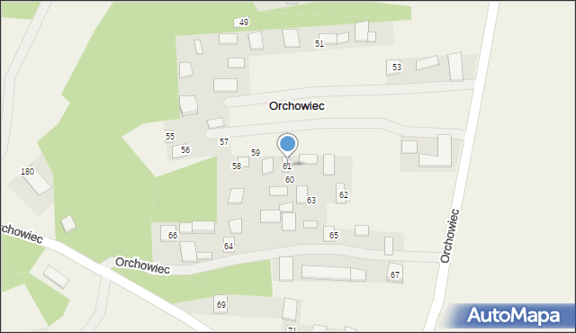 Orchowiec, Orchowiec, 61, mapa Orchowiec