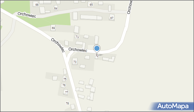Orchowiec, Orchowiec, 72, mapa Orchowiec