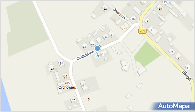 Orchowo, Orchówiec, 1/1, mapa Orchowo