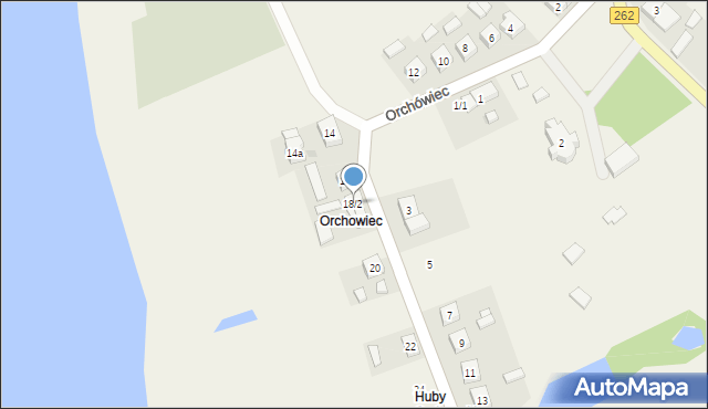 Orchowo, Orchówiec, 18/2, mapa Orchowo