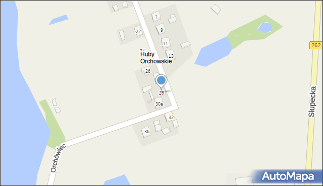 Orchowo, Orchówiec, 28, mapa Orchowo