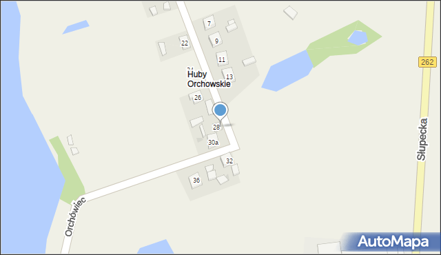Orchowo, Orchówiec, 30, mapa Orchowo