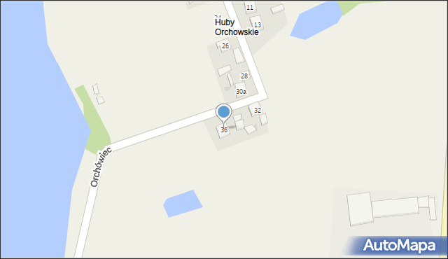 Orchowo, Orchówiec, 36, mapa Orchowo