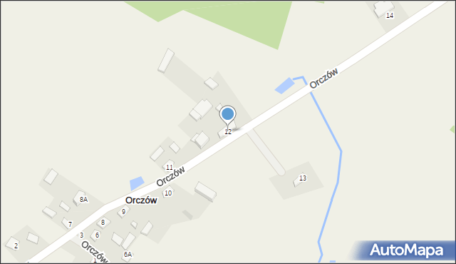 Orczów, Orczów, 12, mapa Orczów