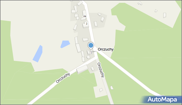 Orczuchy, Orczuchy, 1, mapa Orczuchy