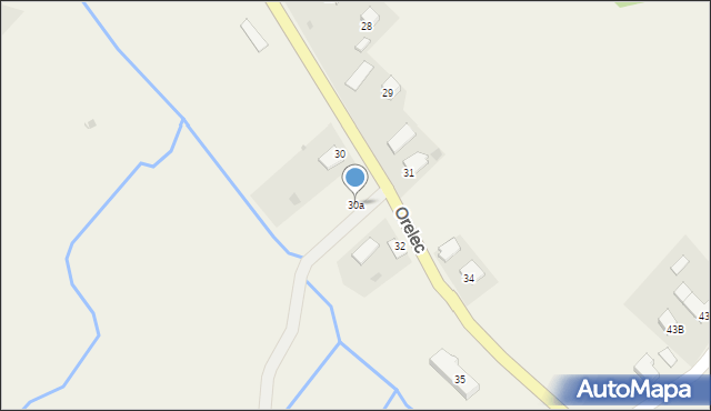 Orelec, Orelec, 30a, mapa Orelec