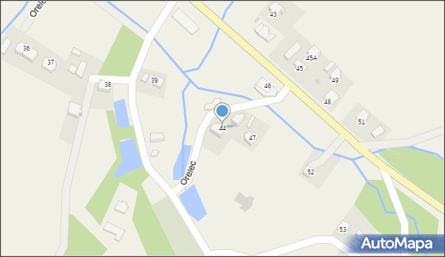 Orelec, Orelec, 44, mapa Orelec