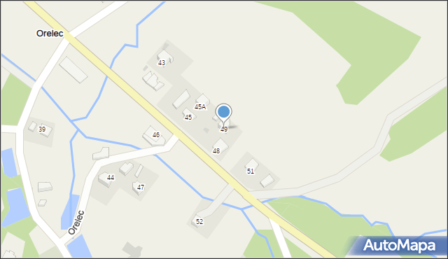 Orelec, Orelec, 49, mapa Orelec