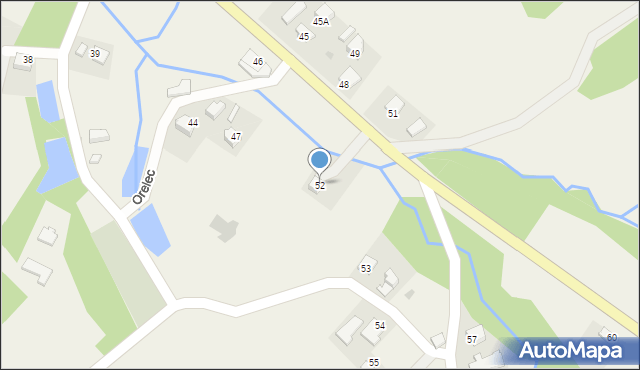Orelec, Orelec, 52, mapa Orelec