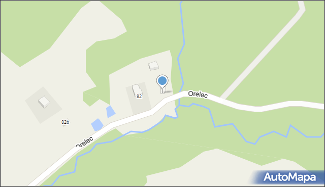 Orelec, Orelec, 81a, mapa Orelec