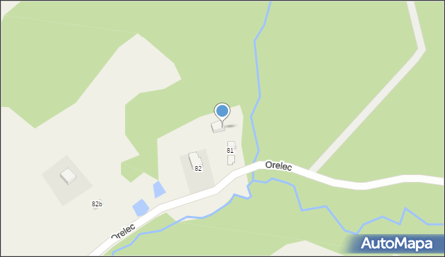 Orelec, Orelec, 81b, mapa Orelec