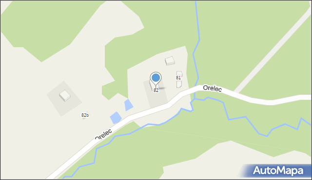 Orelec, Orelec, 82, mapa Orelec