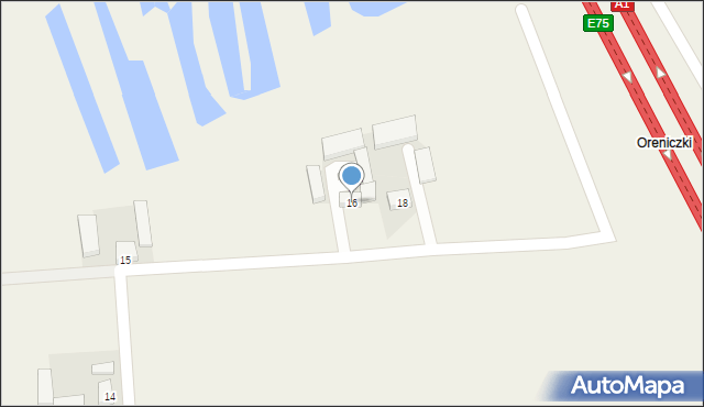 Orenice, Orenice, 16, mapa Orenice