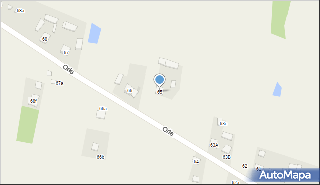 Orła, Orła, 65, mapa Orła