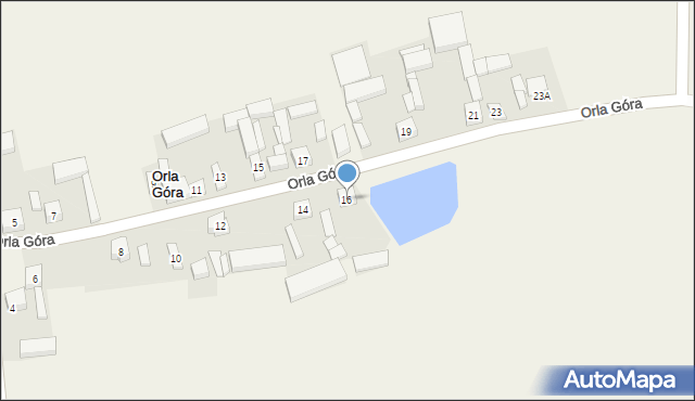 Orla Góra, Orla Góra, 16, mapa Orla Góra