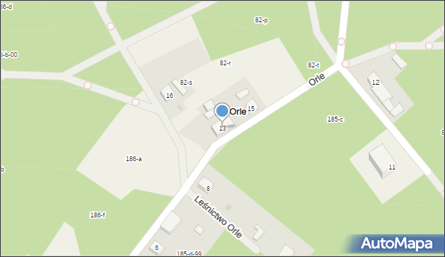 Orle, Orle, 13, mapa Orle