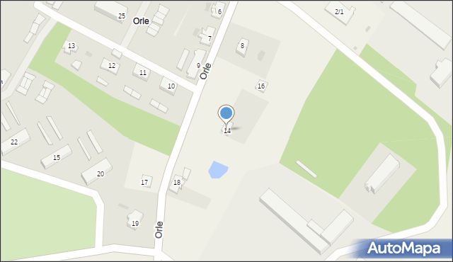Orle, Orle, 14, mapa Orle