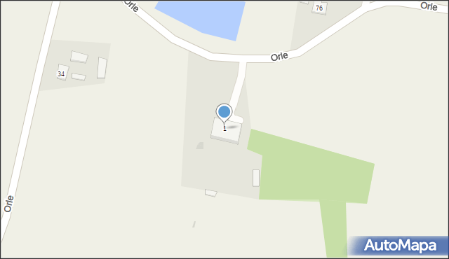 Orle, Orle, 1, mapa Orle