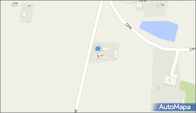 Orle, Orle, 34, mapa Orle