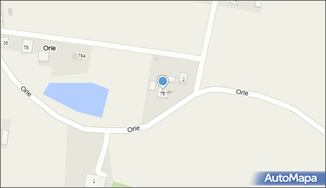 Orle, Orle, 76, mapa Orle