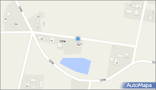 Orle, Orle, 78a, mapa Orle