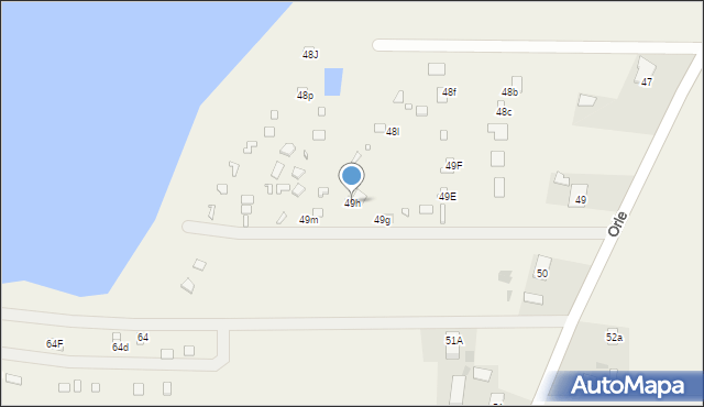 Orle, Orle, 49h, mapa Orle