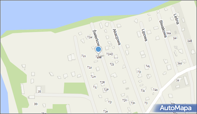 Orle, Orle, 72ae, mapa Orle