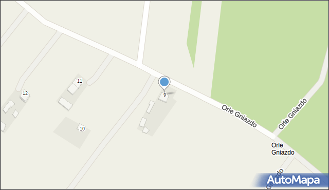 Orle Gniazdo, Orle Gniazdo, 9, mapa Orle Gniazdo