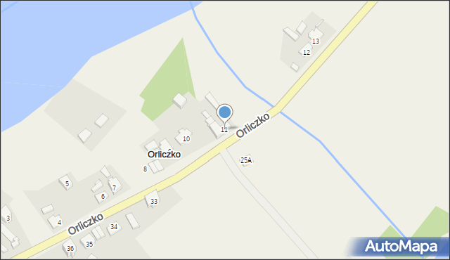 Orliczko, Orliczko, 11, mapa Orliczko