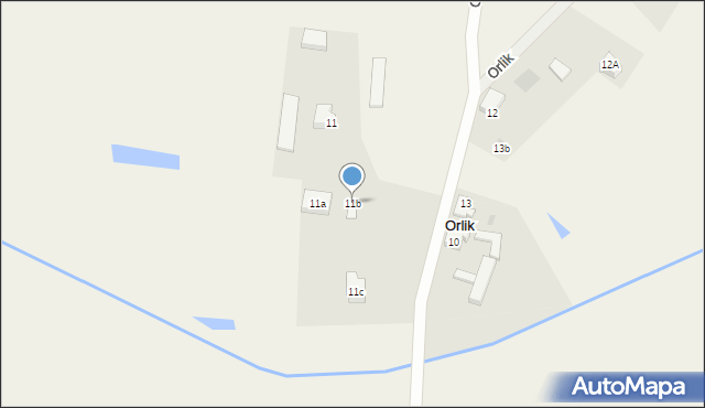 Orlik, Orlik, 11b, mapa Orlik