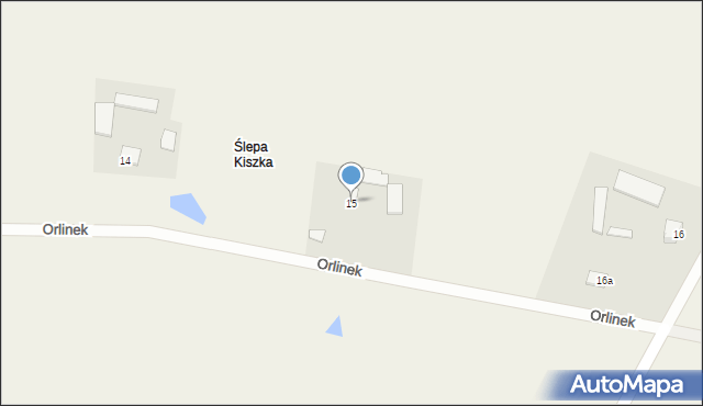 Orlinek, Orlinek, 15, mapa Orlinek