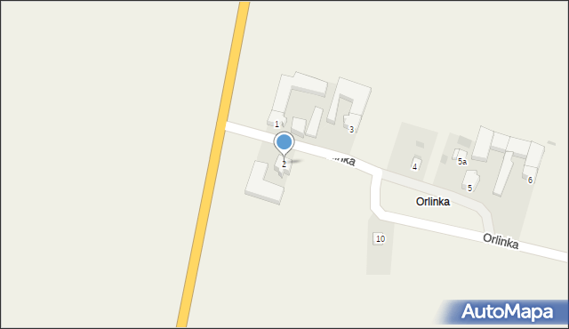 Orlinka, Orlinka, 2, mapa Orlinka