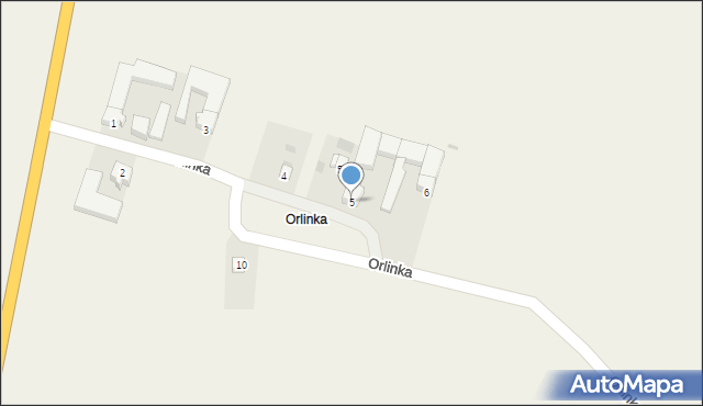 Orlinka, Orlinka, 5, mapa Orlinka