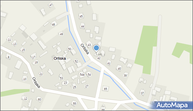 Orliska, Orliska, 43A, mapa Orliska