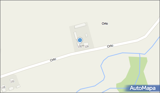 Orło, Orło, 131, mapa Orło