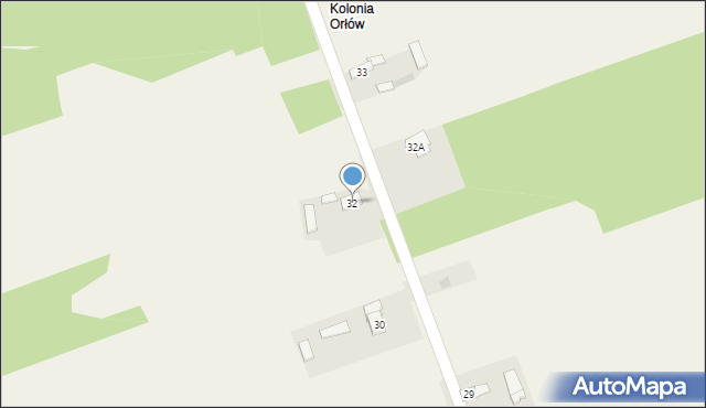 Orłów, Orłów, 32, mapa Orłów