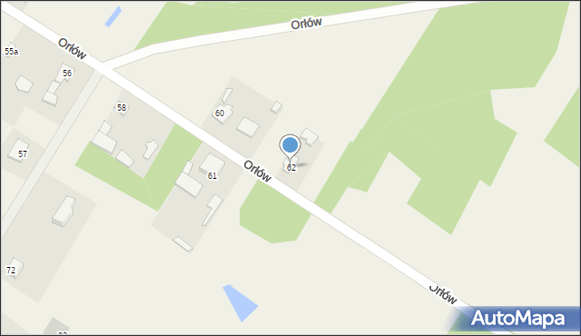 Orłów, Orłów, 62, mapa Orłów