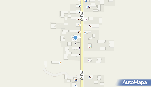 Orłów, Orłów, 9, mapa Orłów