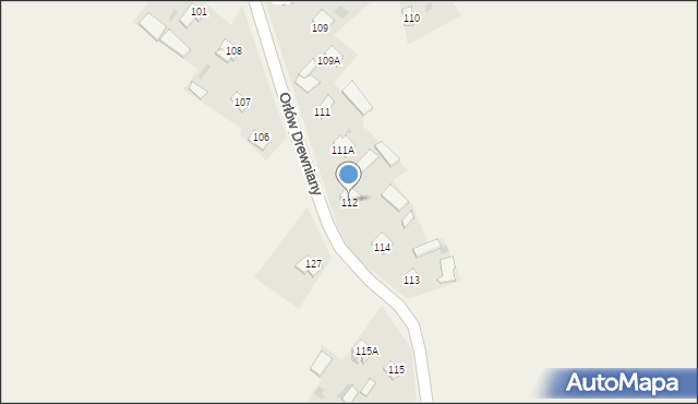 Orłów Drewniany, Orłów Drewniany, 112, mapa Orłów Drewniany