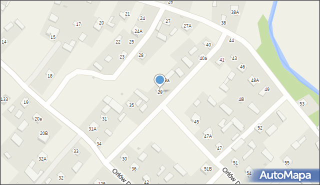 Orłów Drewniany, Orłów Drewniany, 29, mapa Orłów Drewniany