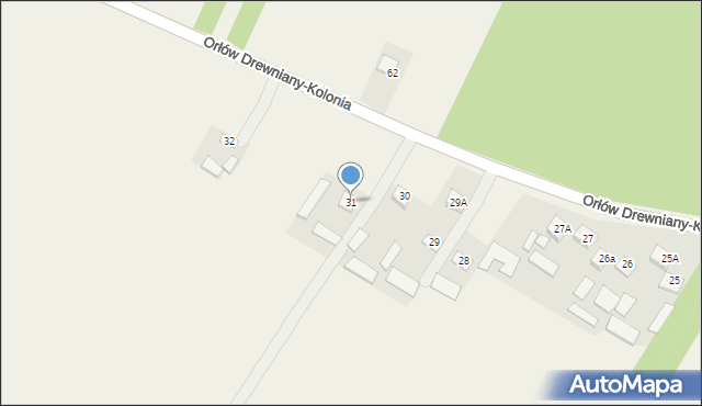 Orłów Drewniany-Kolonia, Orłów Drewniany-Kolonia, 31, mapa Orłów Drewniany-Kolonia