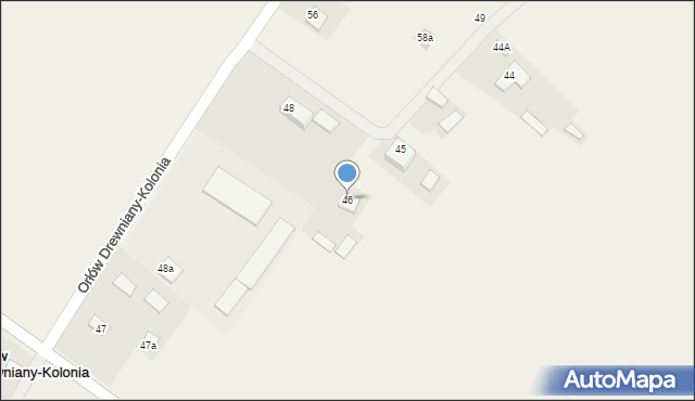 Orłów Drewniany-Kolonia, Orłów Drewniany-Kolonia, 46, mapa Orłów Drewniany-Kolonia