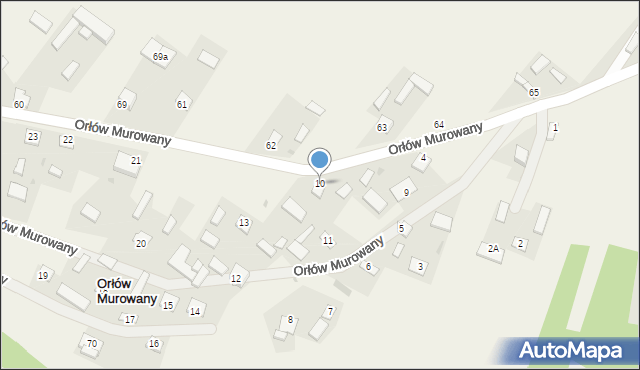 Orłów Murowany, Orłów Murowany, 10, mapa Orłów Murowany