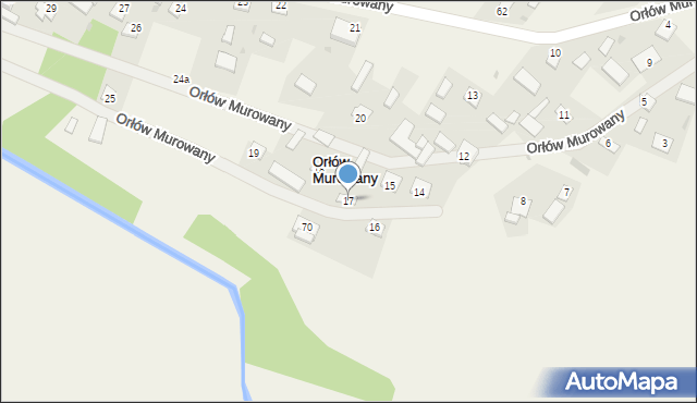 Orłów Murowany, Orłów Murowany, 17, mapa Orłów Murowany