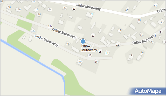 Orłów Murowany, Orłów Murowany, 18, mapa Orłów Murowany