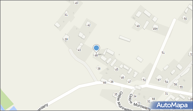 Orłów Murowany, Orłów Murowany, 44, mapa Orłów Murowany