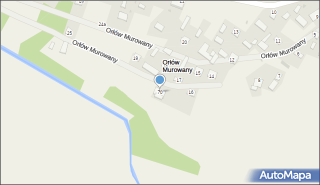 Orłów Murowany, Orłów Murowany, 70, mapa Orłów Murowany
