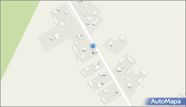 Orłów Murowany-Kolonia, Orłów Murowany-Kolonia, 68, mapa Orłów Murowany-Kolonia